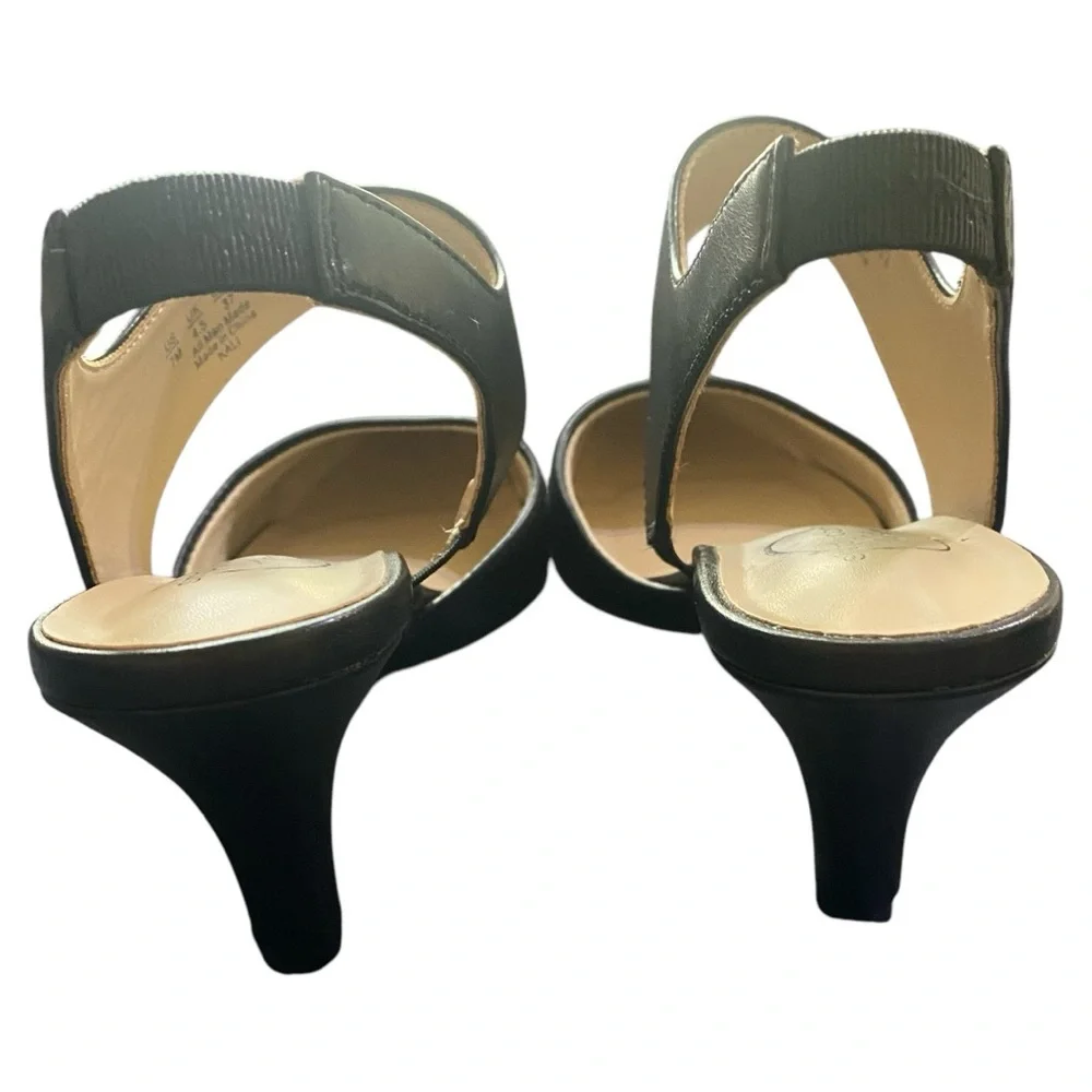 Simply Comfort Life Stride Elegant Black Women's Slingback Heels